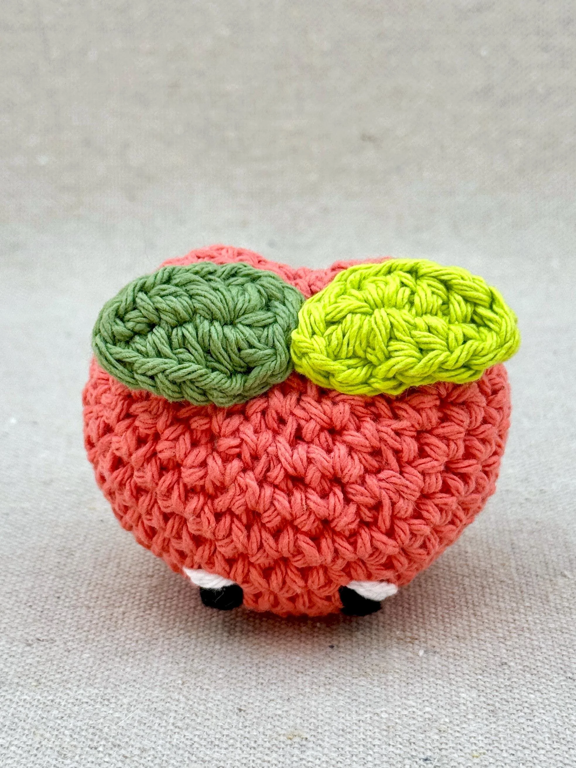 A close up shot displaying the details of the coral peach's leaves