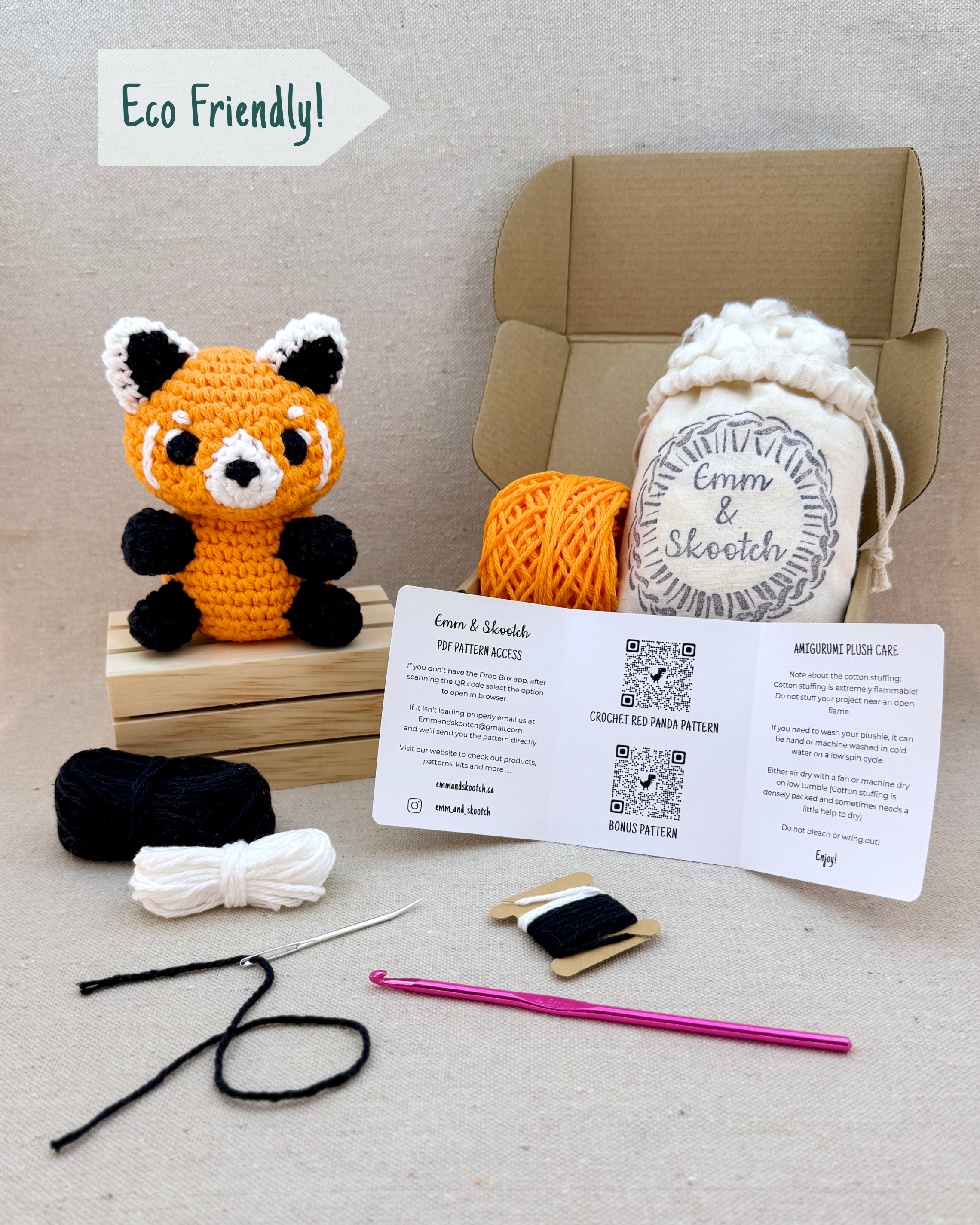 Crochet It Yourself Red Panda Kit