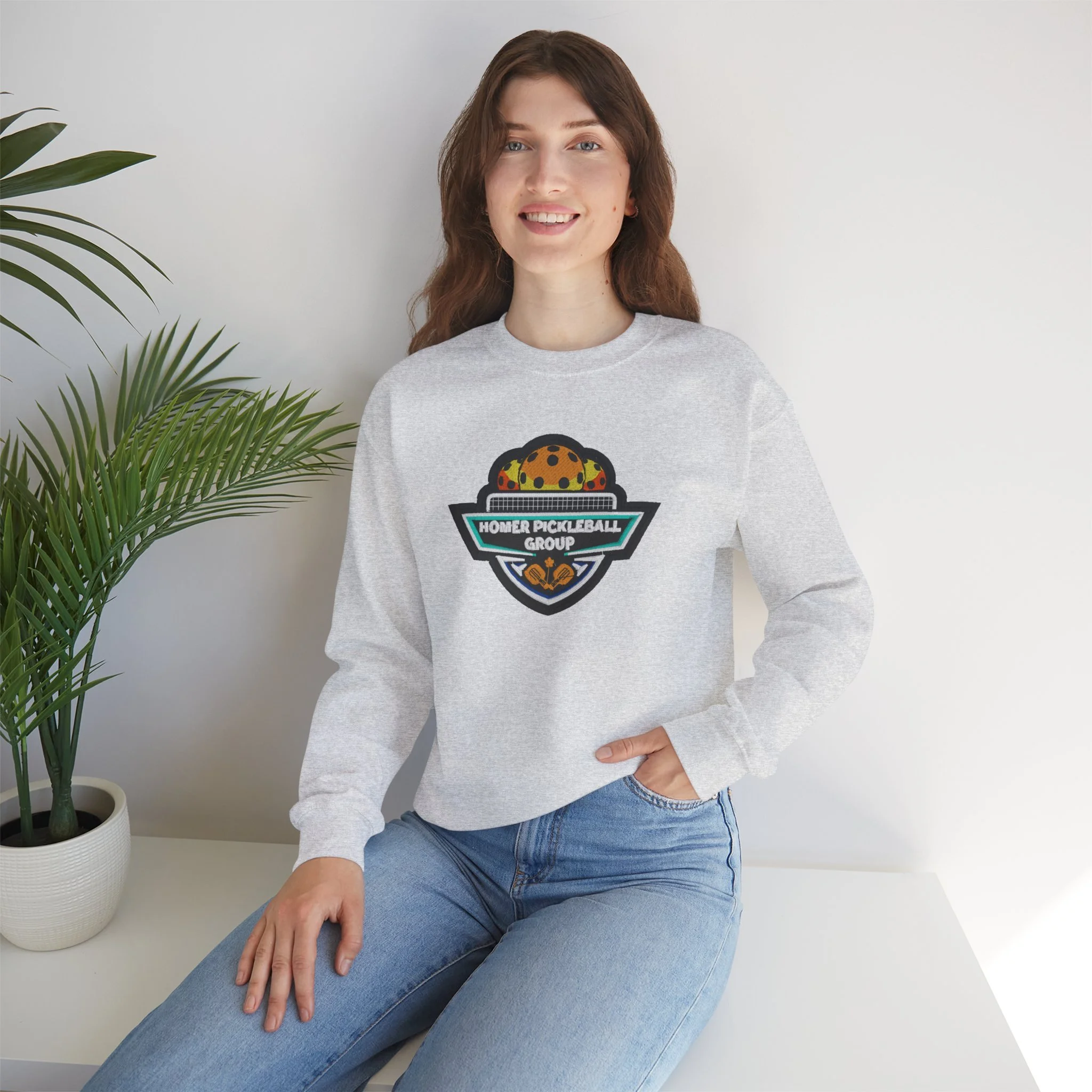 Embroidered Homer Pickleball Group Sweatshirt