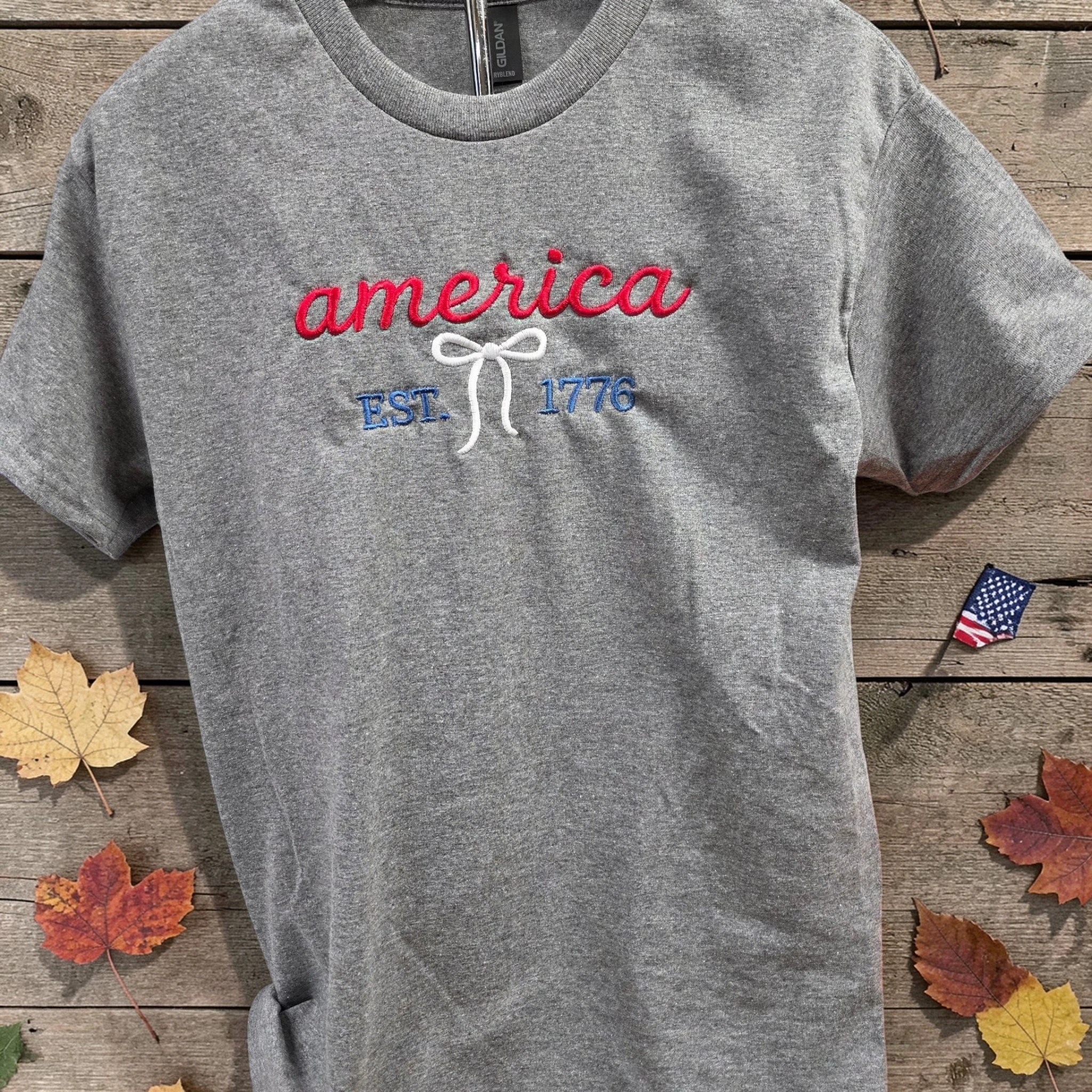 America Est. 1776 Embroidered T-Shirt