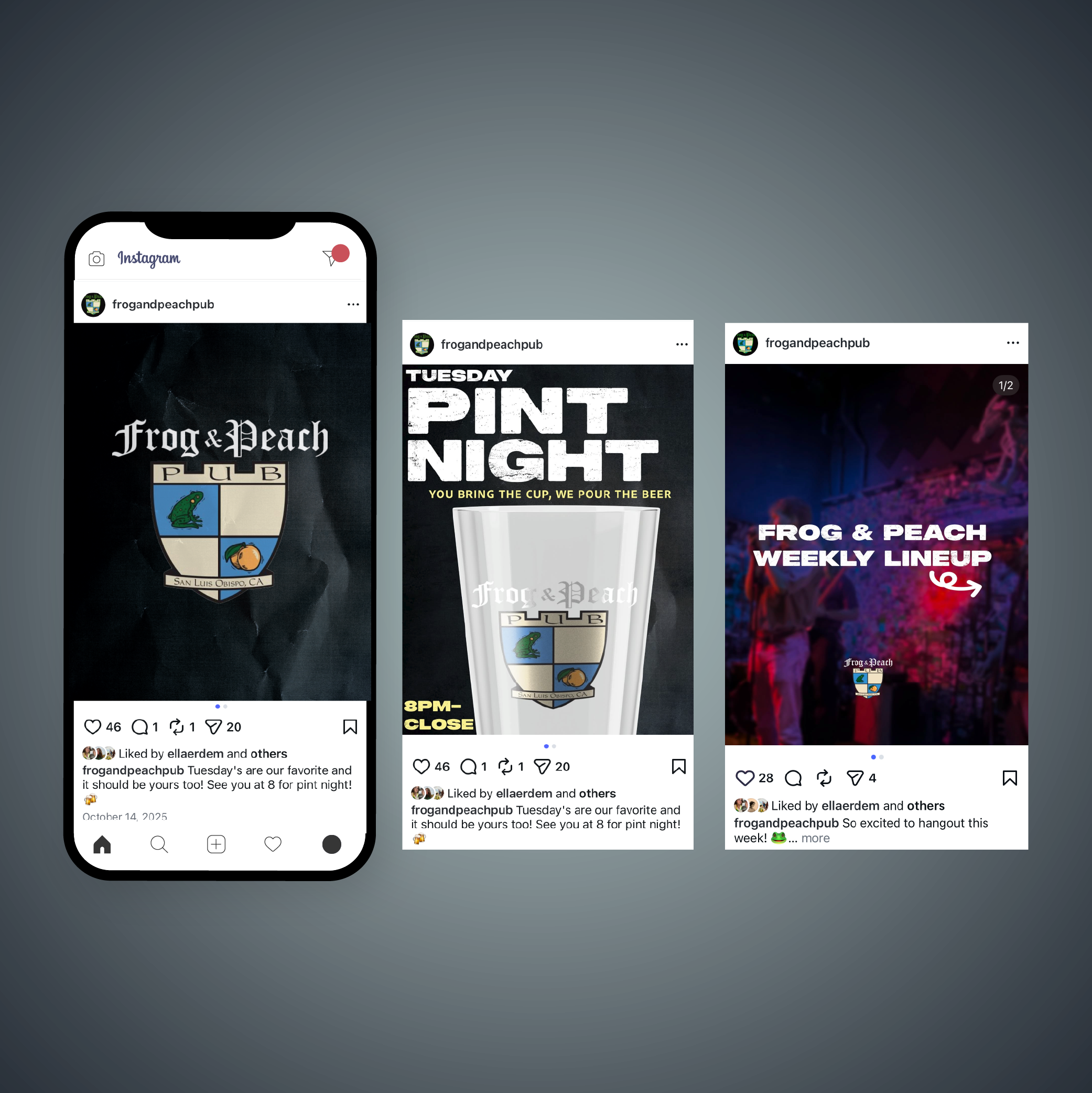 Frog and Peach Social Media Manager