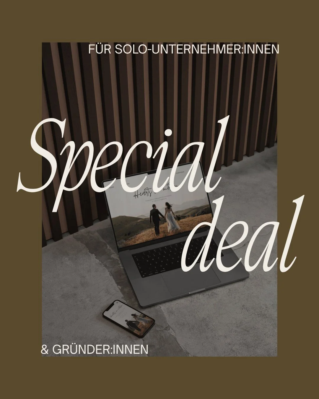 Wenn du gerade am Anfang stehst, dein Business aufbaust oder umbaust und wei&szlig;t, dass dein Auftritt nach dir aussehen soll &ndash; aber das Budget f&uuml;r ein gro&szlig;es Branding-Projekt noch nicht da ist: Dann hab ich jetzt was f&uuml;r dich