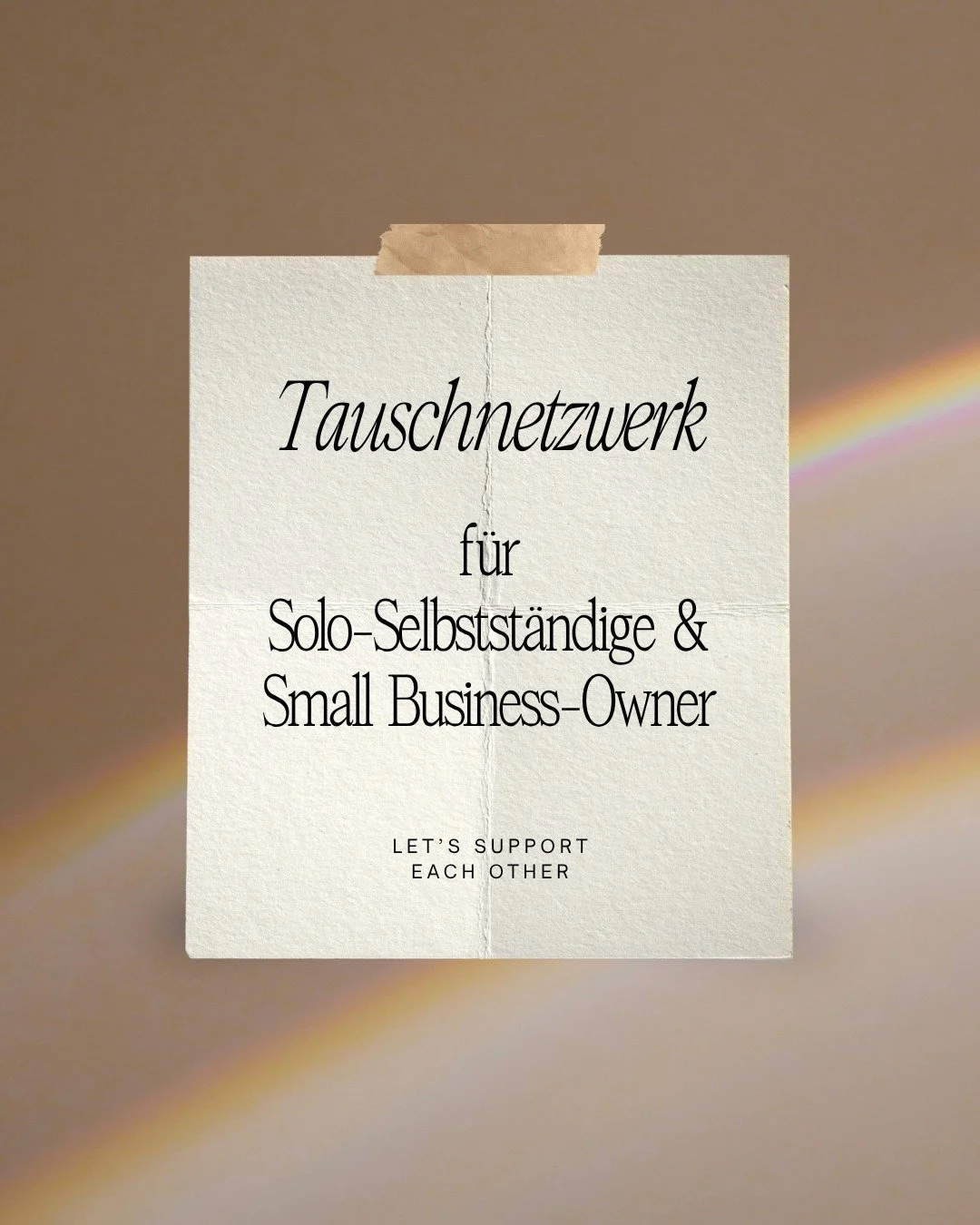 Du bist die, die sich mit ihrem "kleinen Hobby" selbstst&auml;ndig gemacht hat, die Mama, die sich ganz "nebenbei" ihr zweites Standbein in der Karenz aufbaut oder der, der seinen 💩 Corporate Job gek&uuml;ndigt hat, um seinen Tra