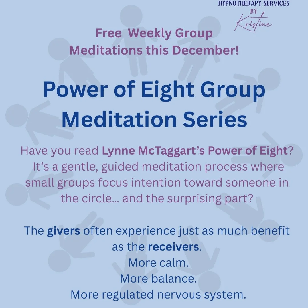 Have you read or watched any videos of Lynne McTaggart&rsquo;s Power of Eight meditations?

It&rsquo;s a gentle, guided meditation process where small groups focus intention toward someone in the circle, or outside the circle&hellip; and the surprisi