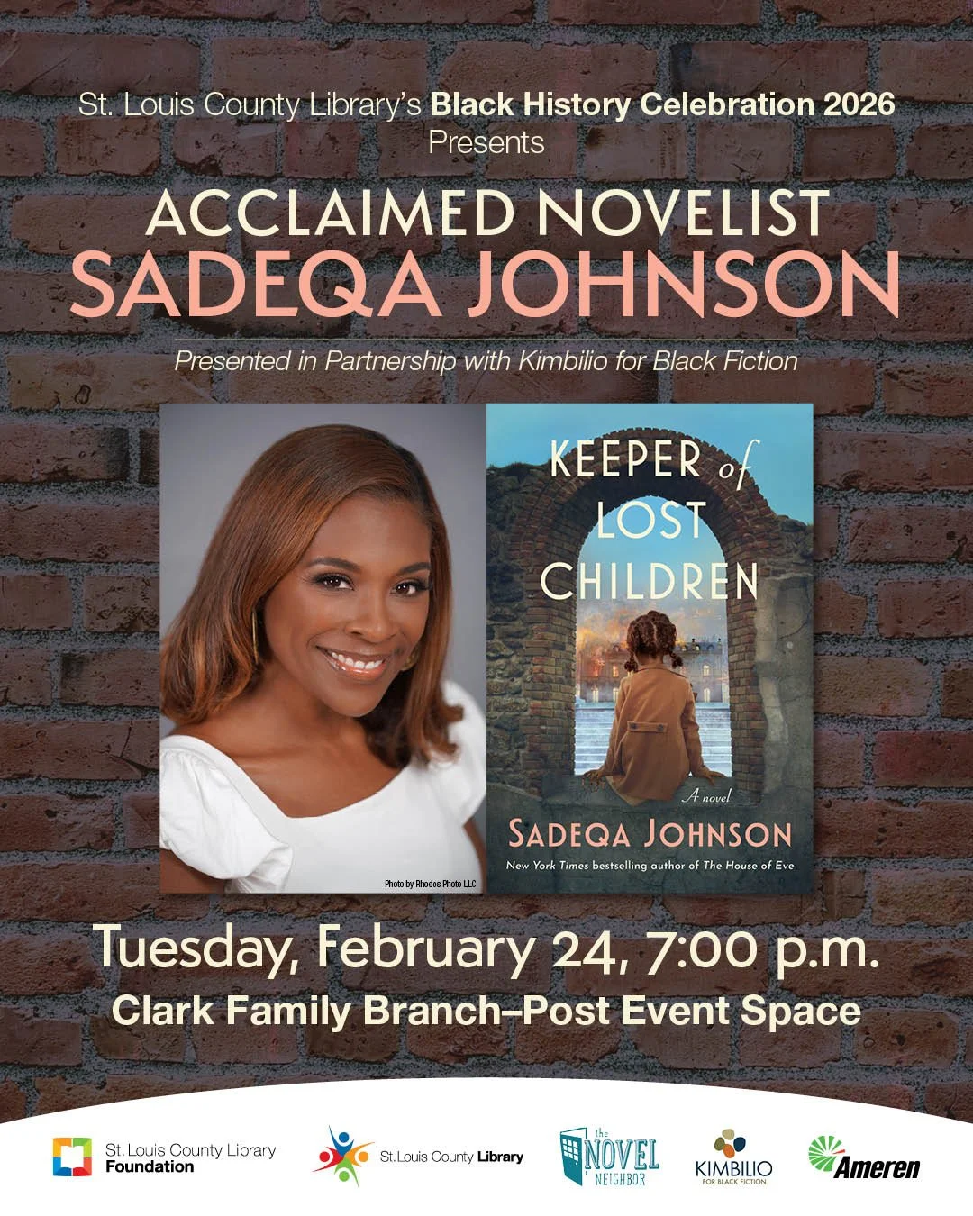 Sadeqa Johnson Reading &amp; Discussion