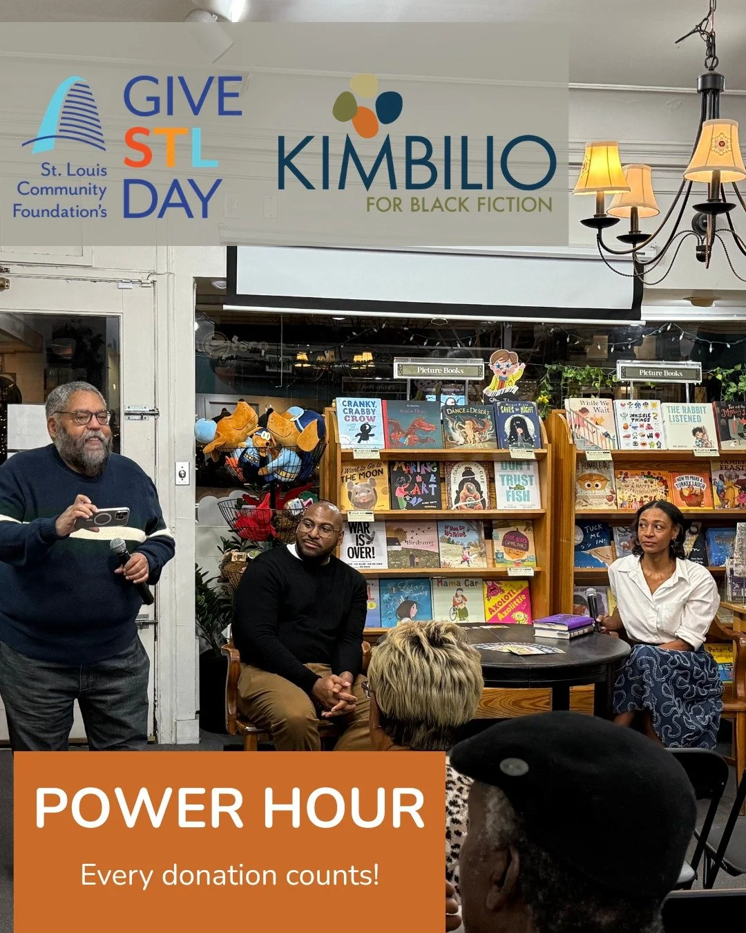 We're back again for another POWER HOUR! Any donations received between 12-1 pm will make Kimbilio eligible for matching funds from @stlouisgives ! 

Thank you to our donors so far, let's see if we can hit our goal of 25.

Give here: https://www.give