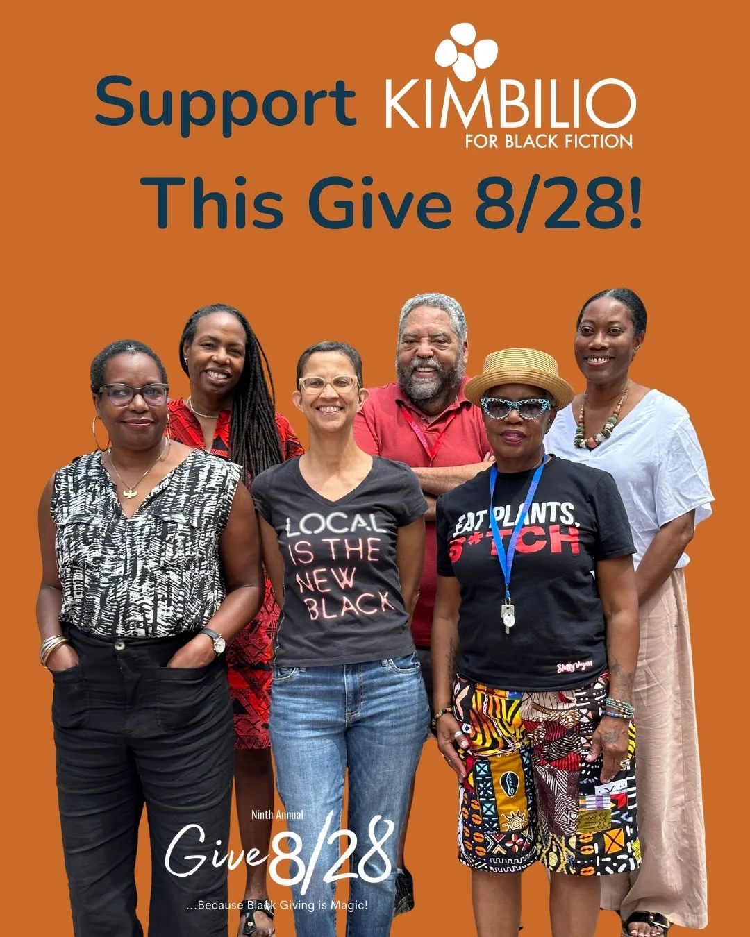 GIVE 8/28 DAY IS HERE! 
Give today for Give 8/28 Day, the only national day of giving in support of Black-led and Black-serving organizations. 

Kimbilio needs $990 to meet our fundraising goal today. Every gift helps us sustain our critical work &am