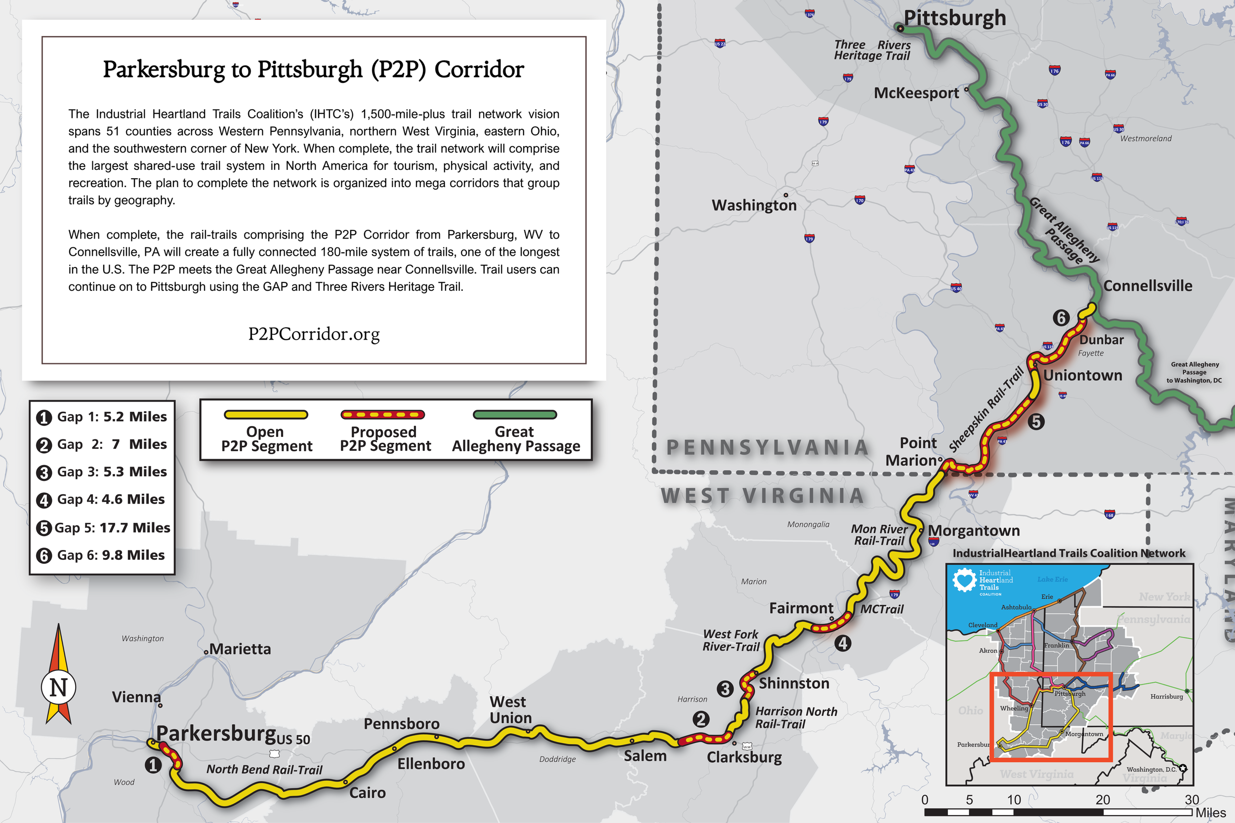 P2P Corridor Map