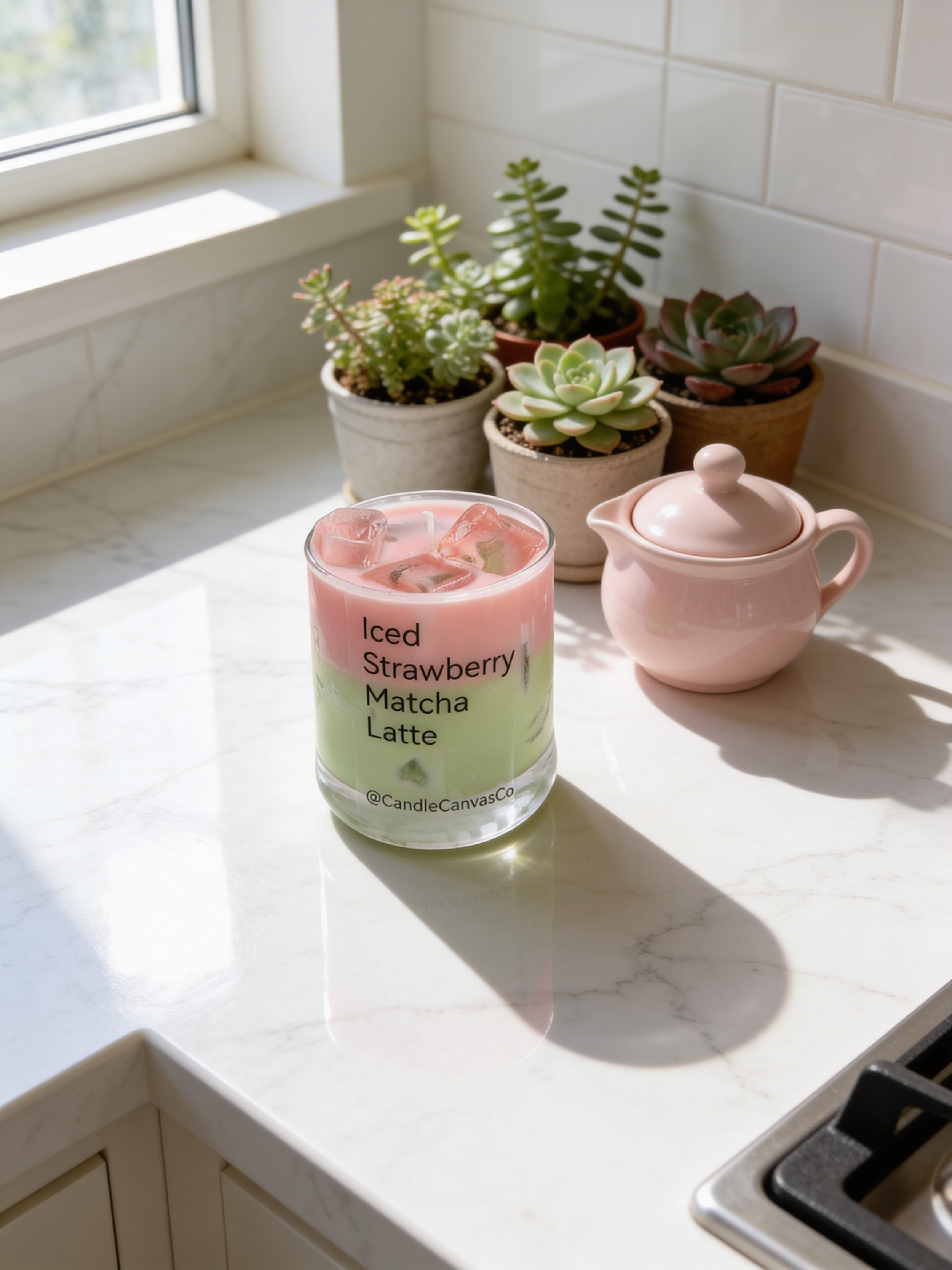 Iced Strawberry Matcha