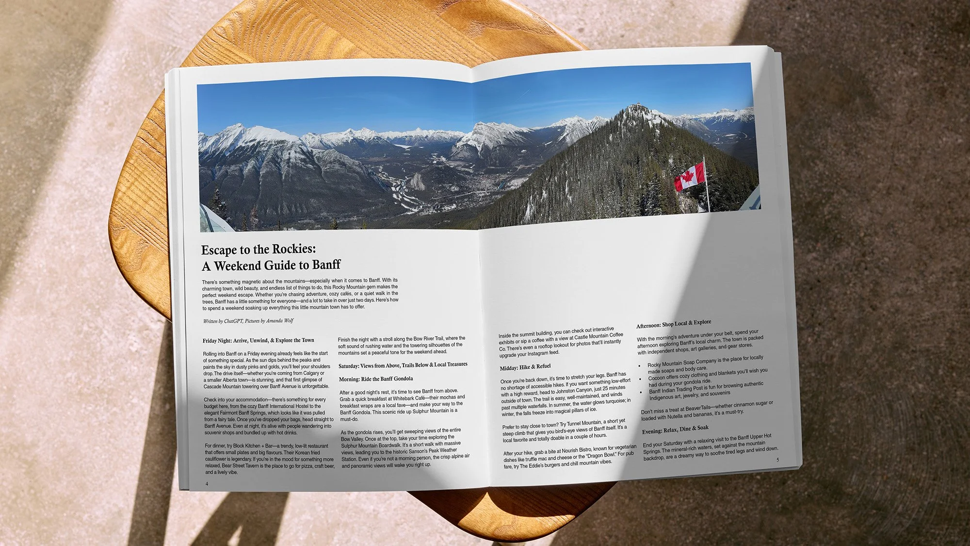 Typography Layout Close Up