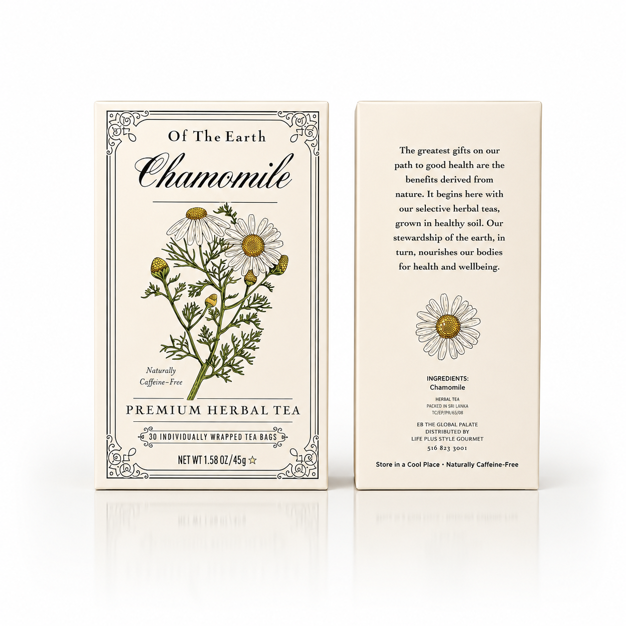 Of The Earth Chamomile Herbal Tea – Naturally Caffeine-Free Premium Herbal Tea