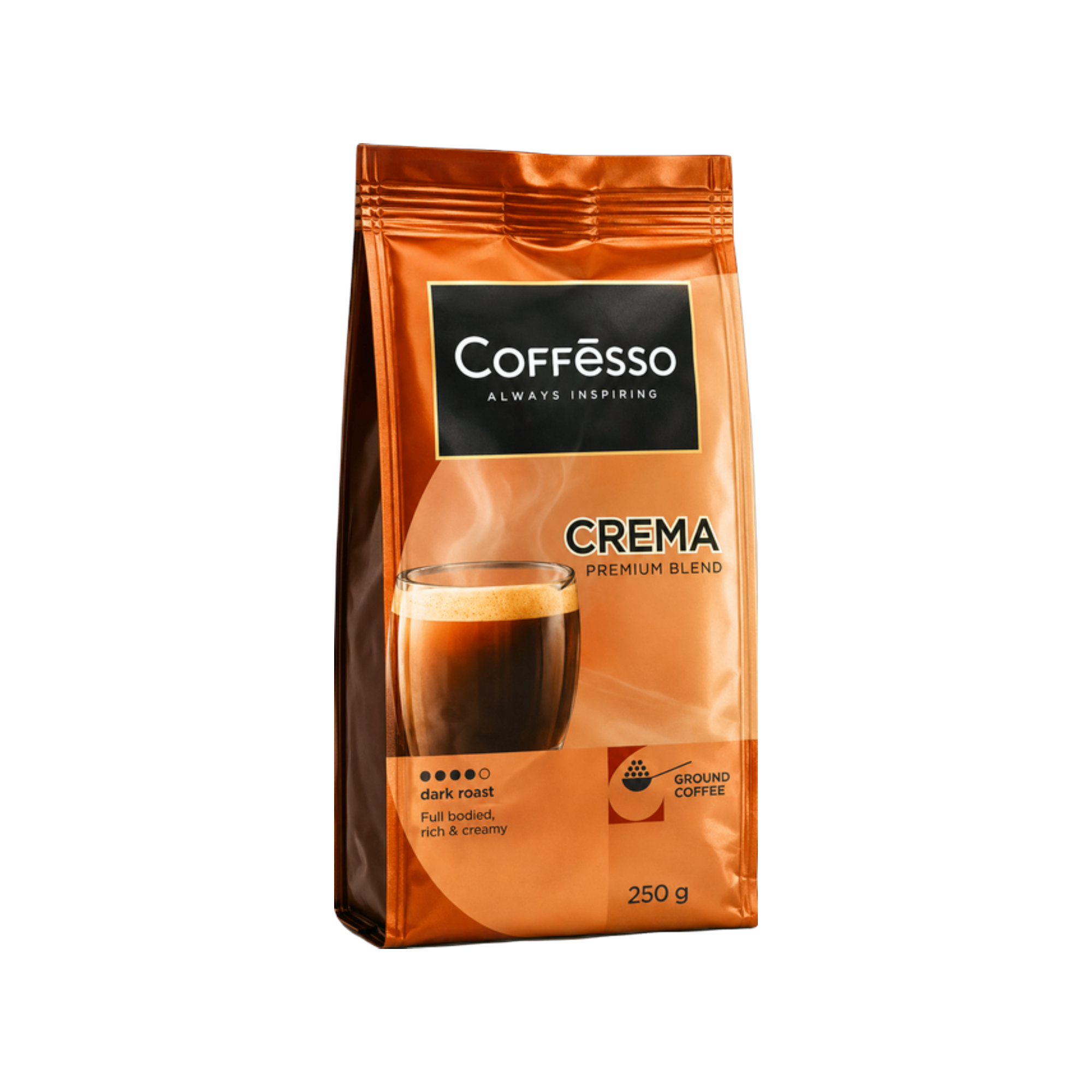 Coffesso Crema Premium Blend Ground Coffee – 250g