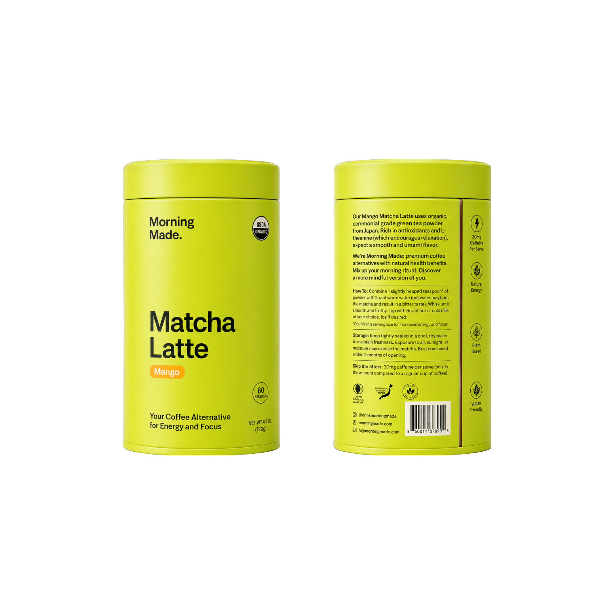 Morning Made - Mango Matcha Latte