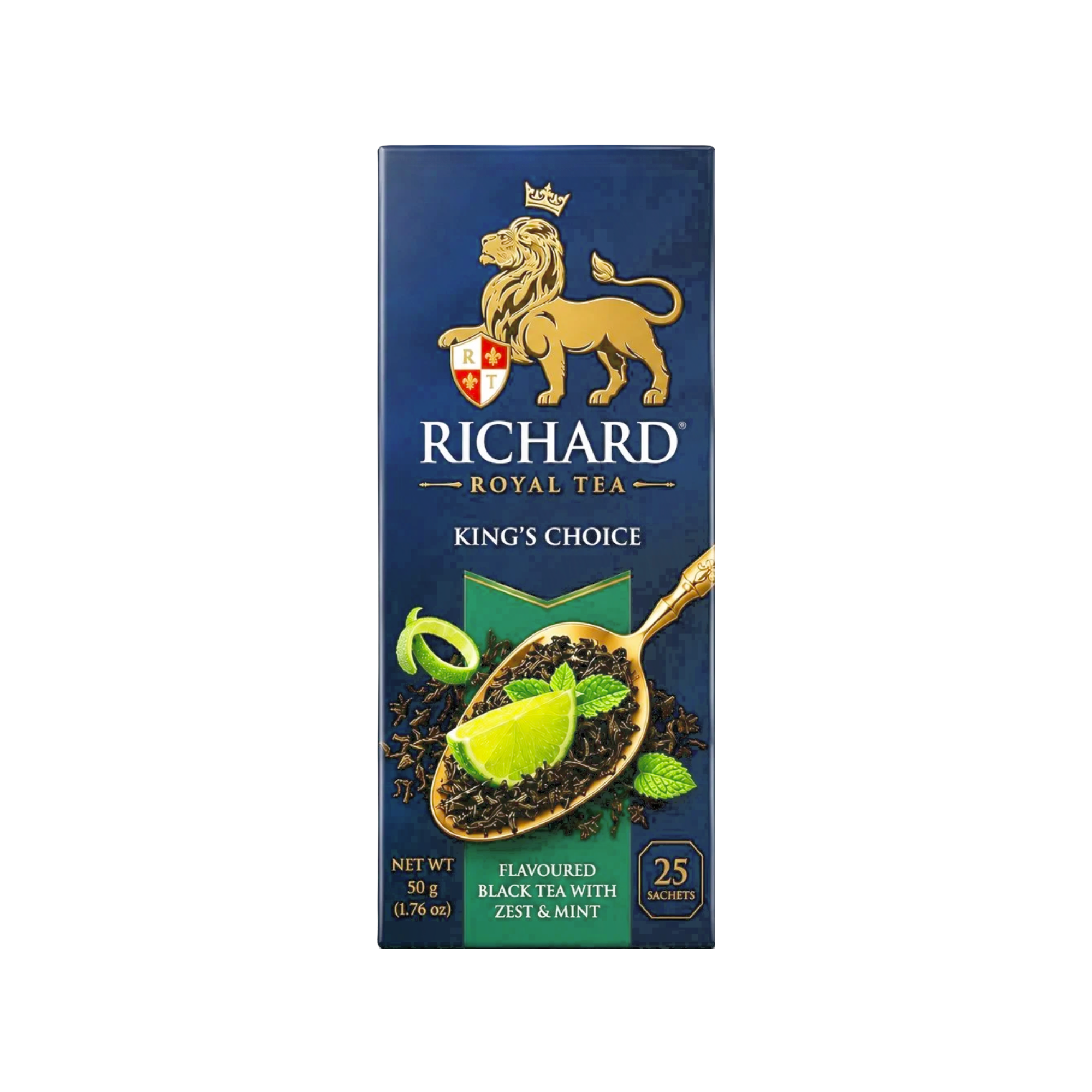 Richard Royal “King’s Choice” Black Tea – Zest & Mint (25 Sachets)