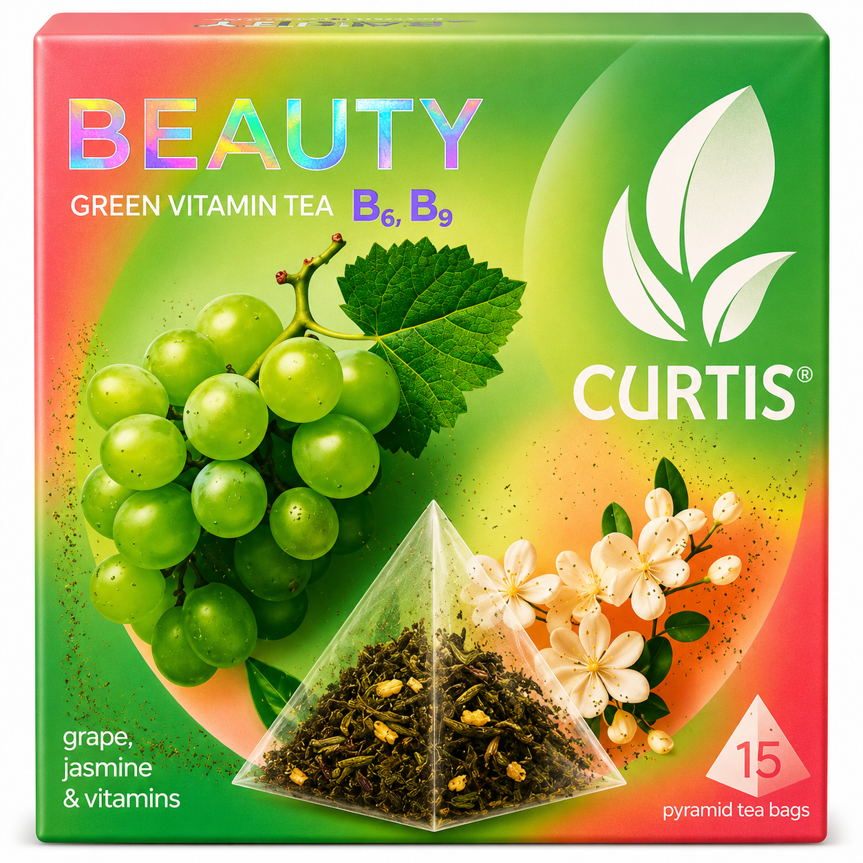 Curtis Beauty Green Vitamin Tea (Grape, Jasmine & B Vitamins)