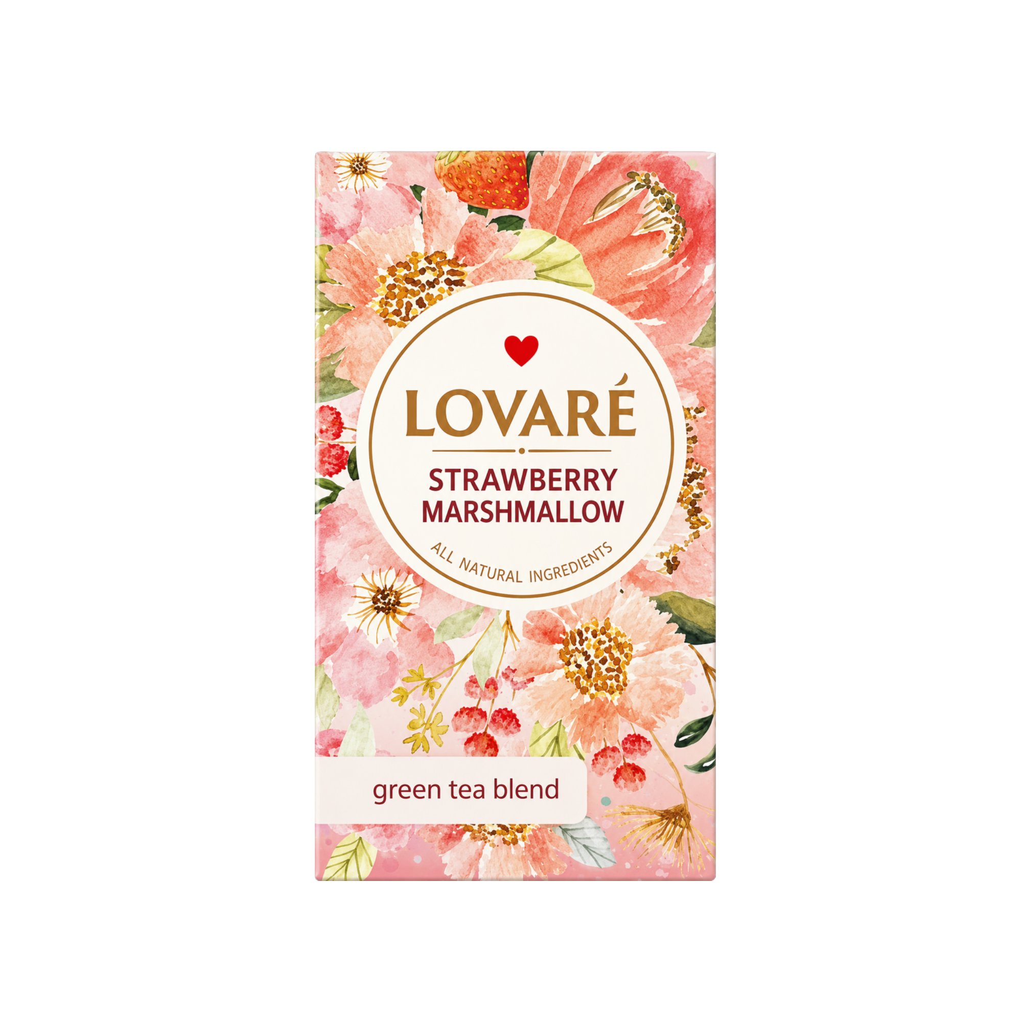 Lovare Strawberry Marshmallow Green Tea