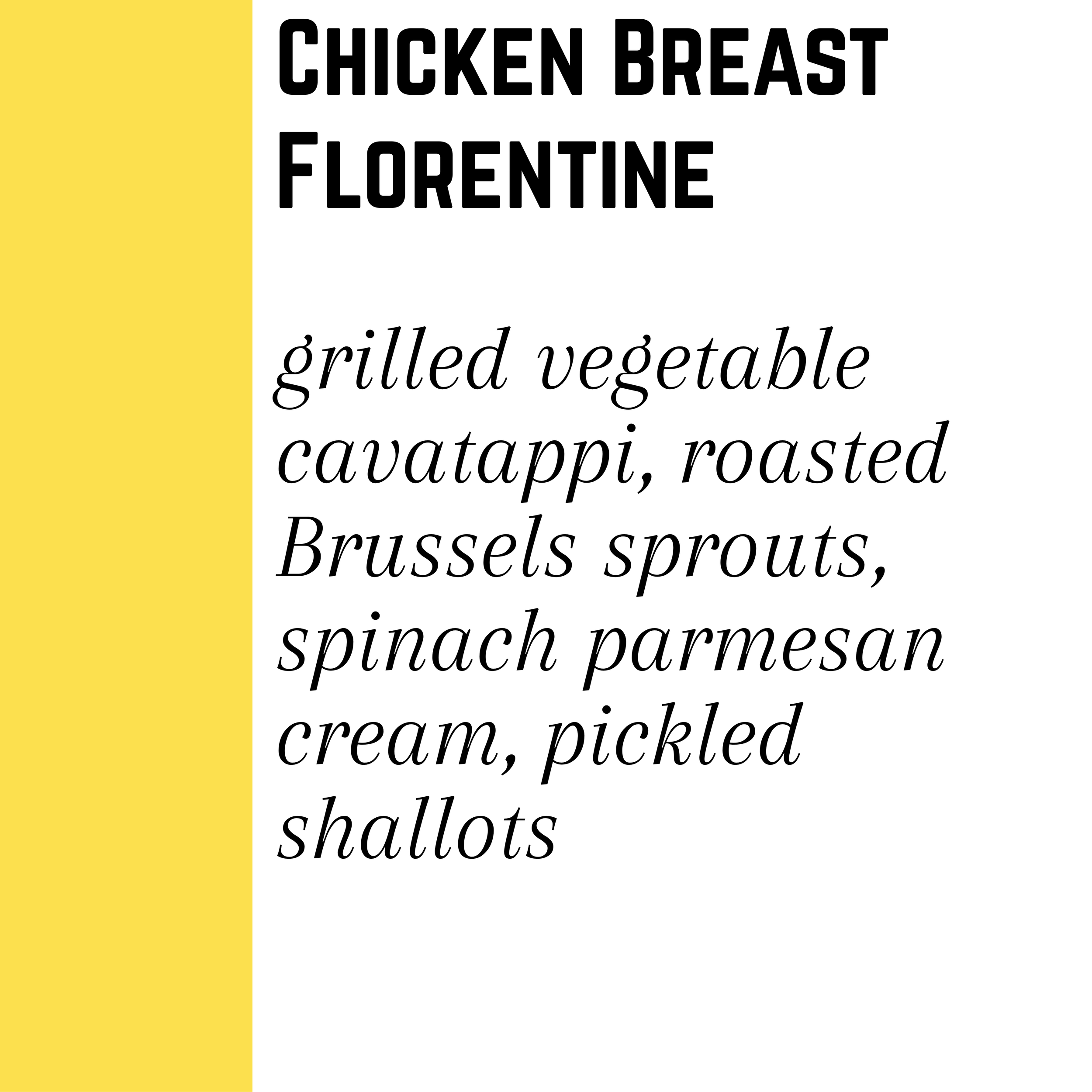 Chicken Breast Florentine - (9/21 Pickup)
