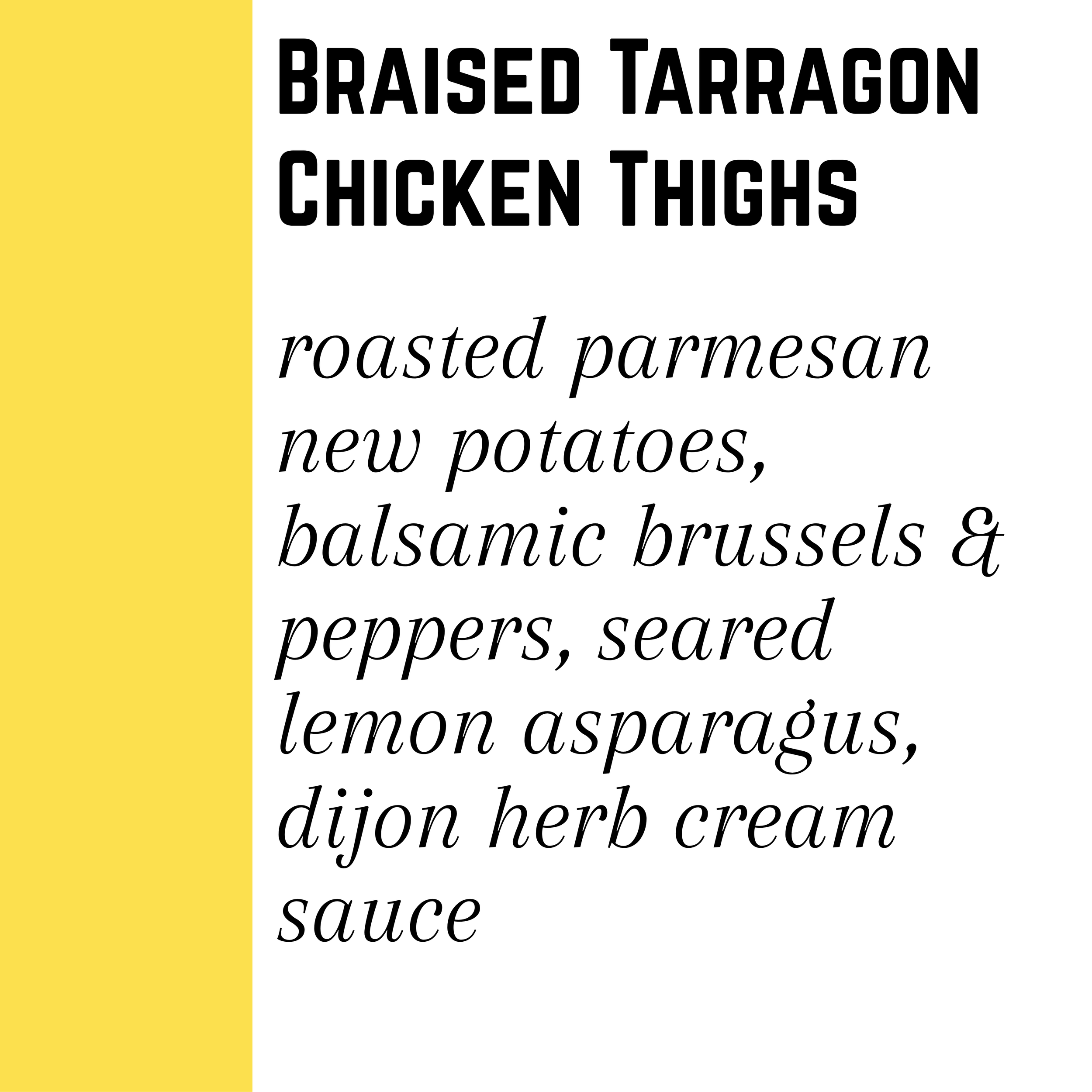Braised Tarragon Chicken Thighs - Gluten-Free
