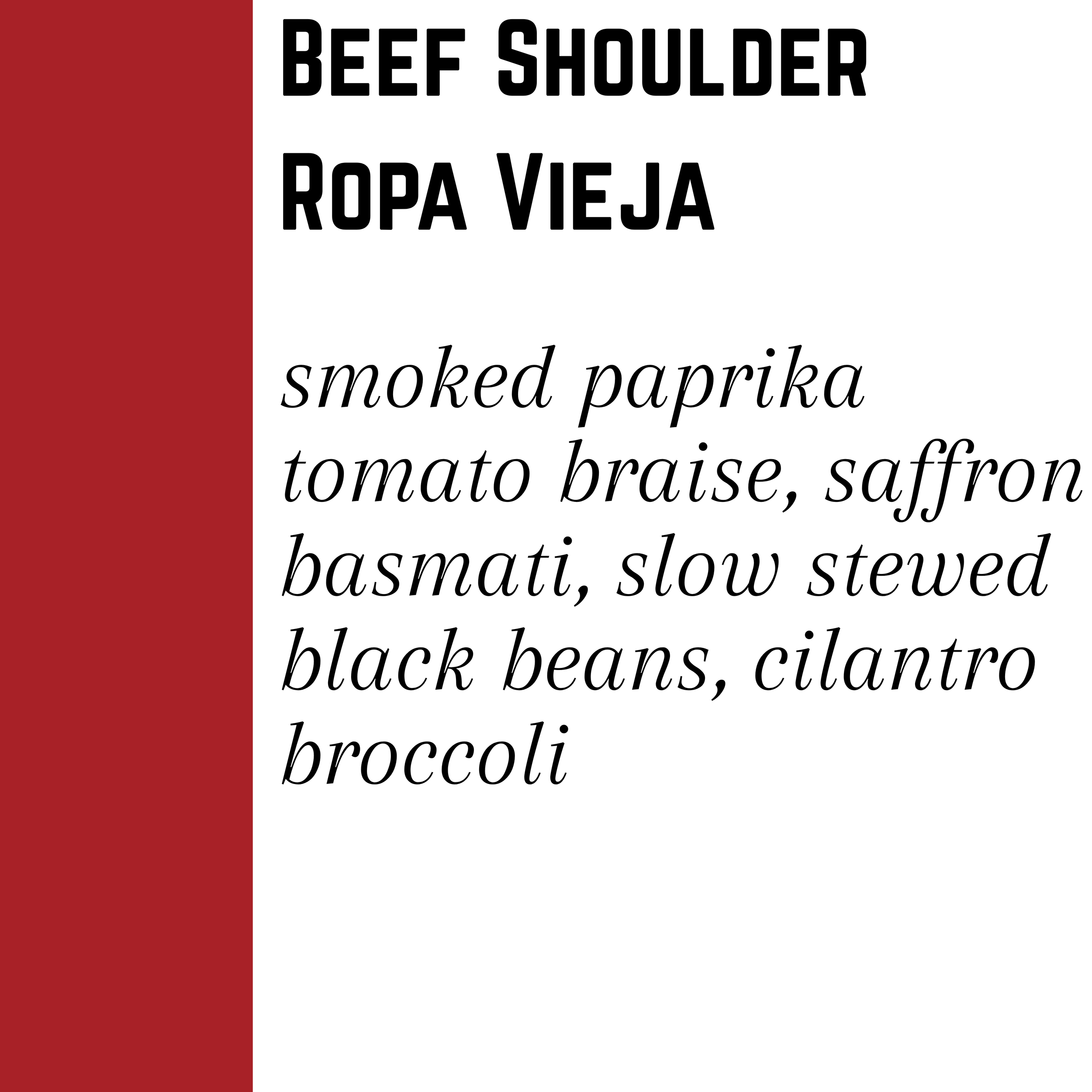 Beef Shoulder Ropa Vieja - Gluten-free - (11/9 Pickup)