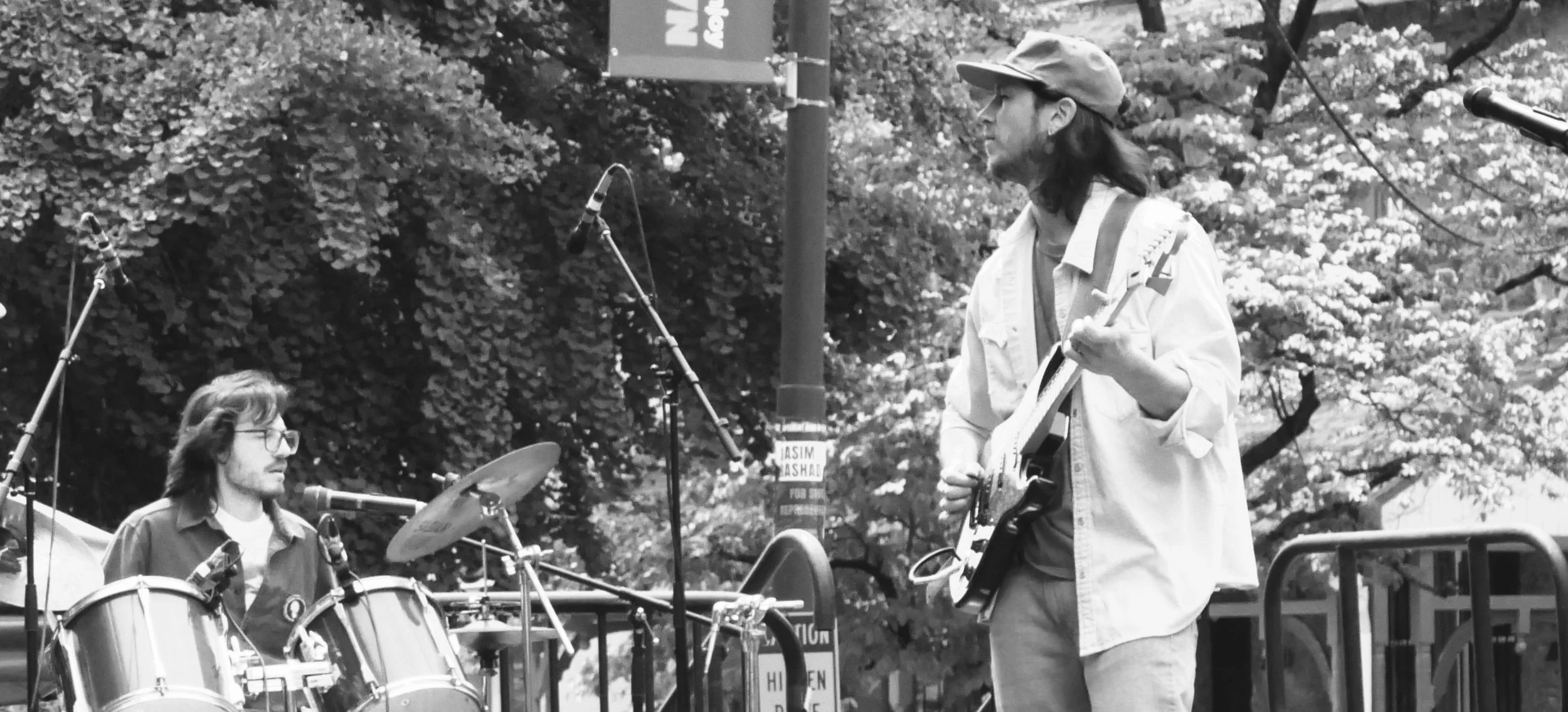 Andre Keef performing with The Savories at Mt. Airy Day 2026