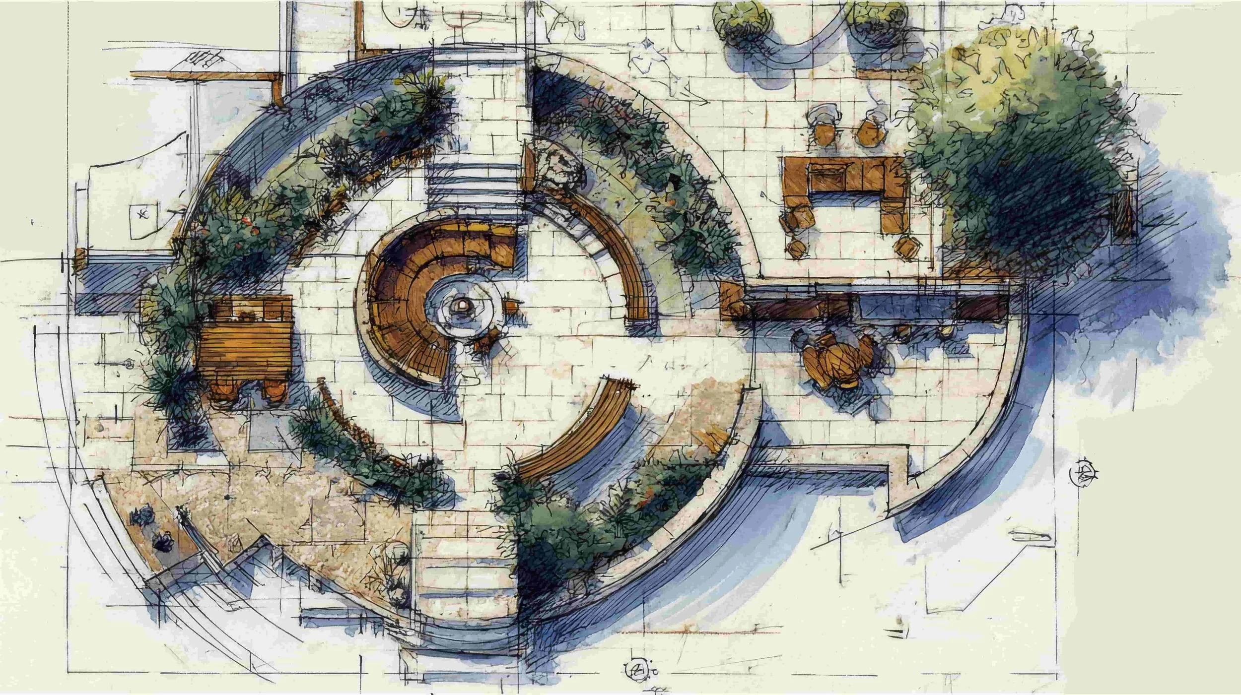 Garden Design Process Plan view drawing