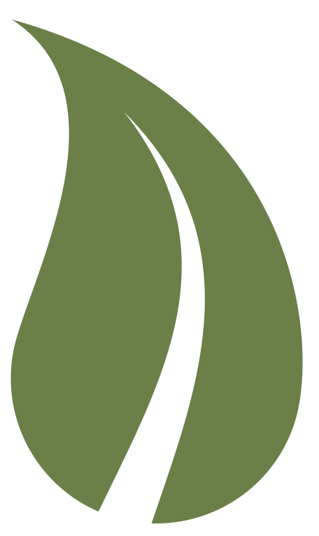 EarthLinks Design Studio Logo Single Leaf Upright