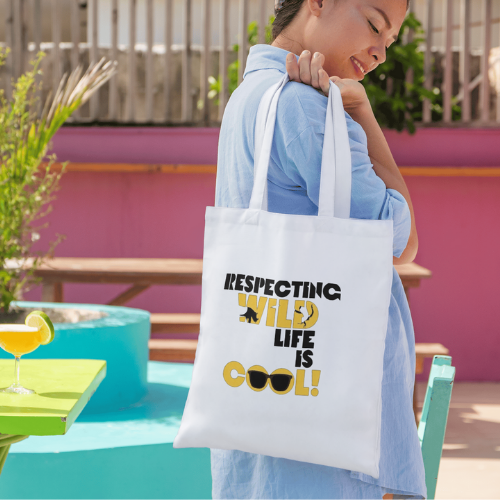 Respecting Wildlife is Cool Tote Bag