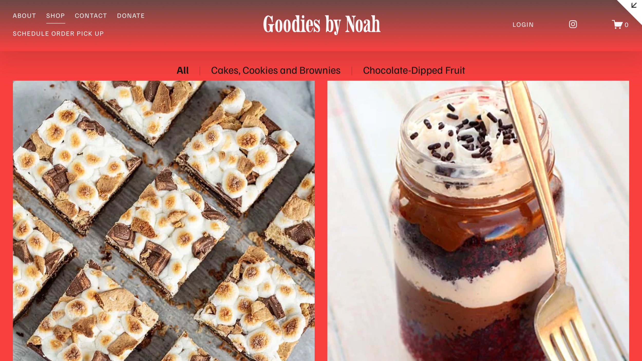 Close-up of chocolate brownie slices topped with marshmallows, graham cracker crumbs, and chocolate pieces on parchment paper, alongside a layered chocolate dessert in a jar with whipped cream, chocolate sprinkles, and a spoon.