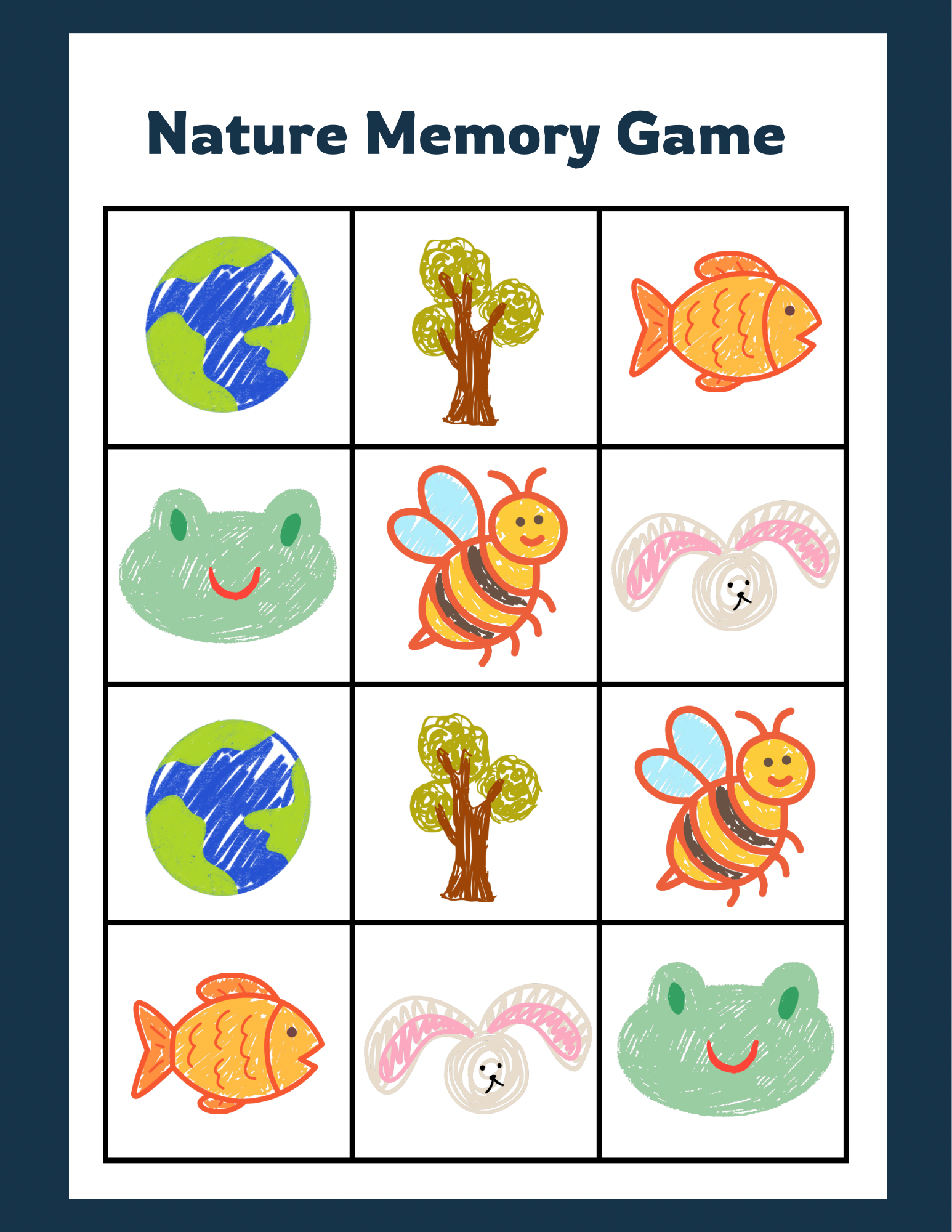 Nature Memory Game