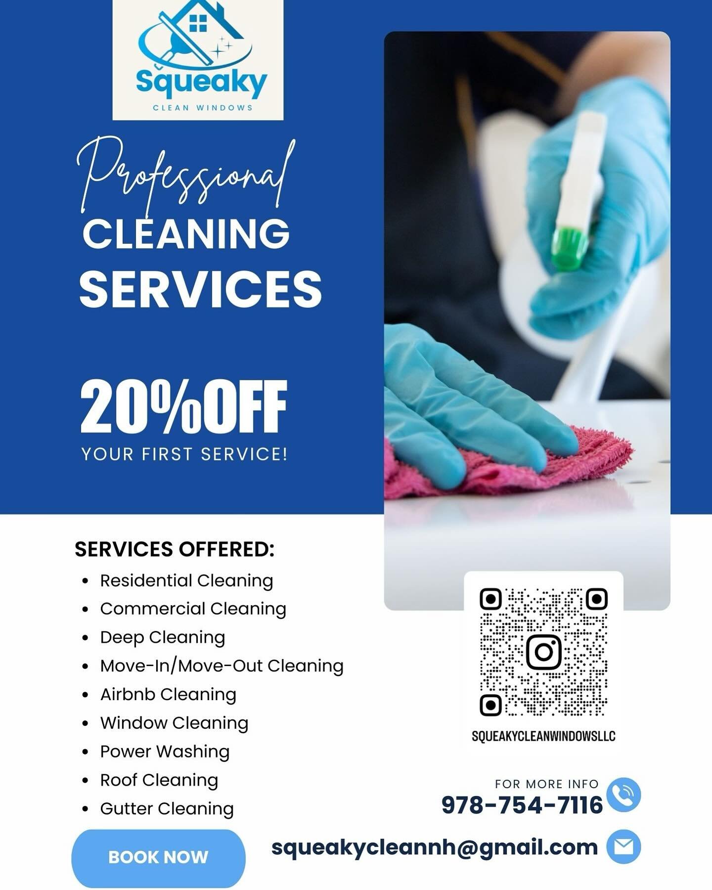 🚙Licensed &amp; Insured Professionals
📍Serving MA, NH &amp; Sourthern Maine

☎️Call us today for your free quote !! or email us 📧squeakycleannh@gmail.com