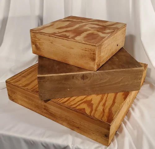 Rustic Handcrafted Wooden Cake Stand