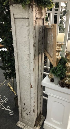 Vintage Distressed Wooden Column