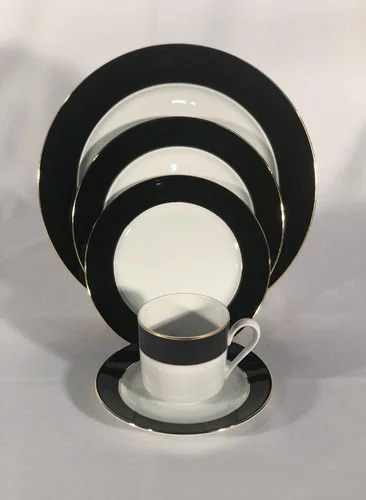 Black & Gold Chinaware Set