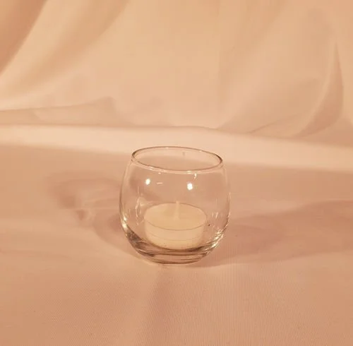 Clear Roly-Poly Votive