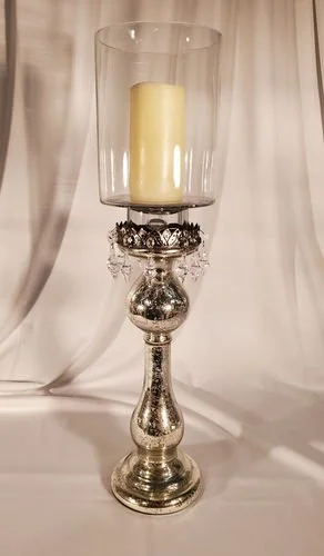 Candlestick Silver Mercury w/ Hurricane