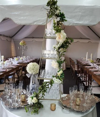 Cake Tower with Glass Shelves