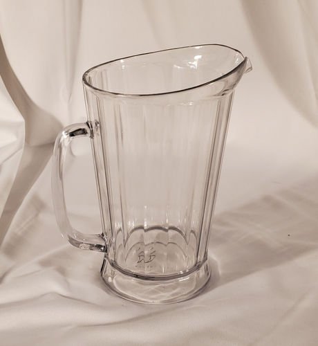 Crystal Clear Plastic Pitcher