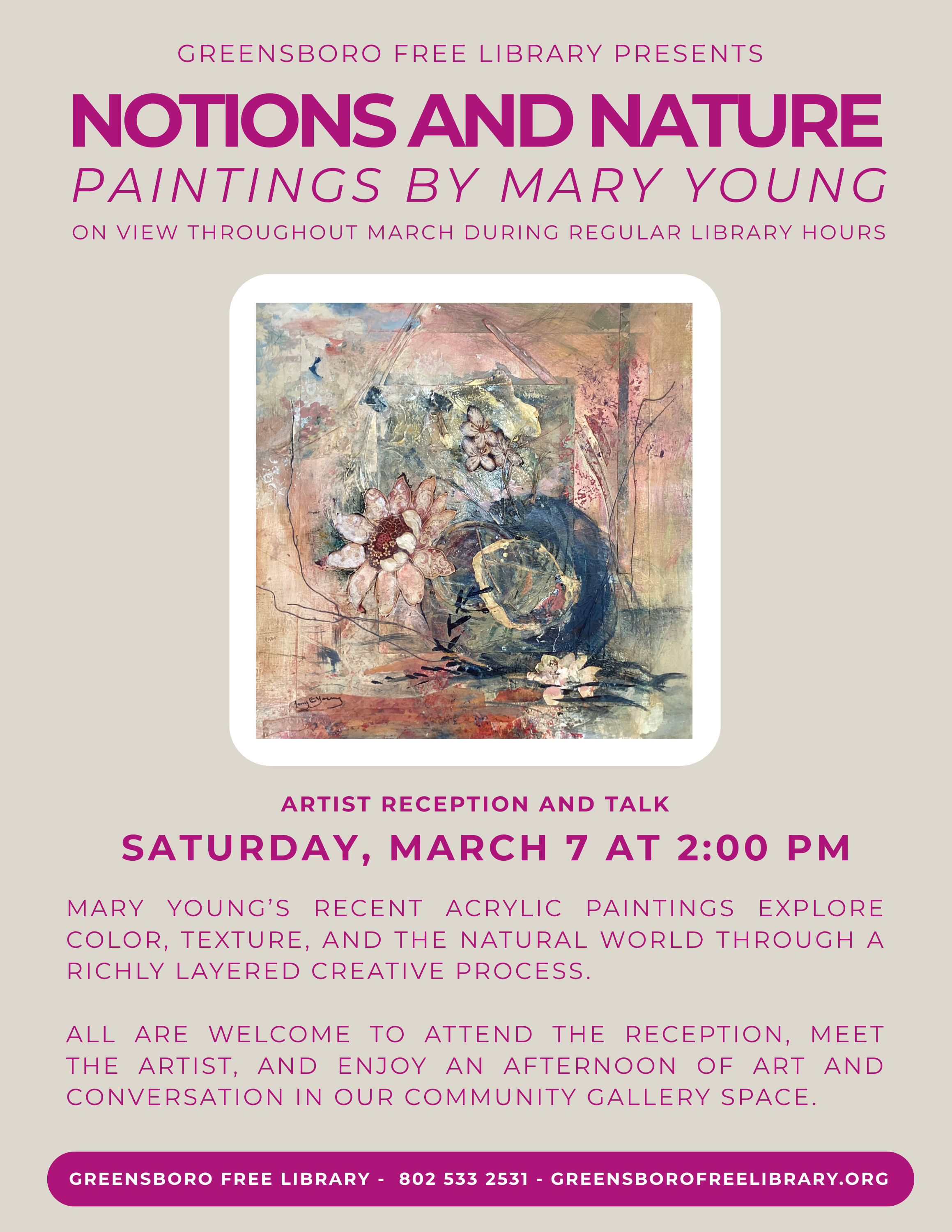 Artist Talk with Mary Young