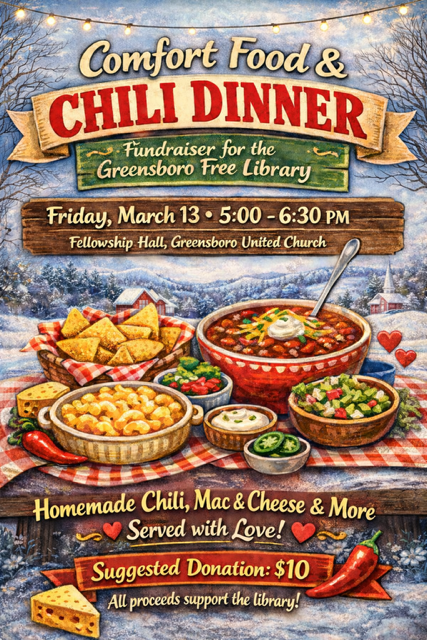 Community Comfort Food and Chili Dinner