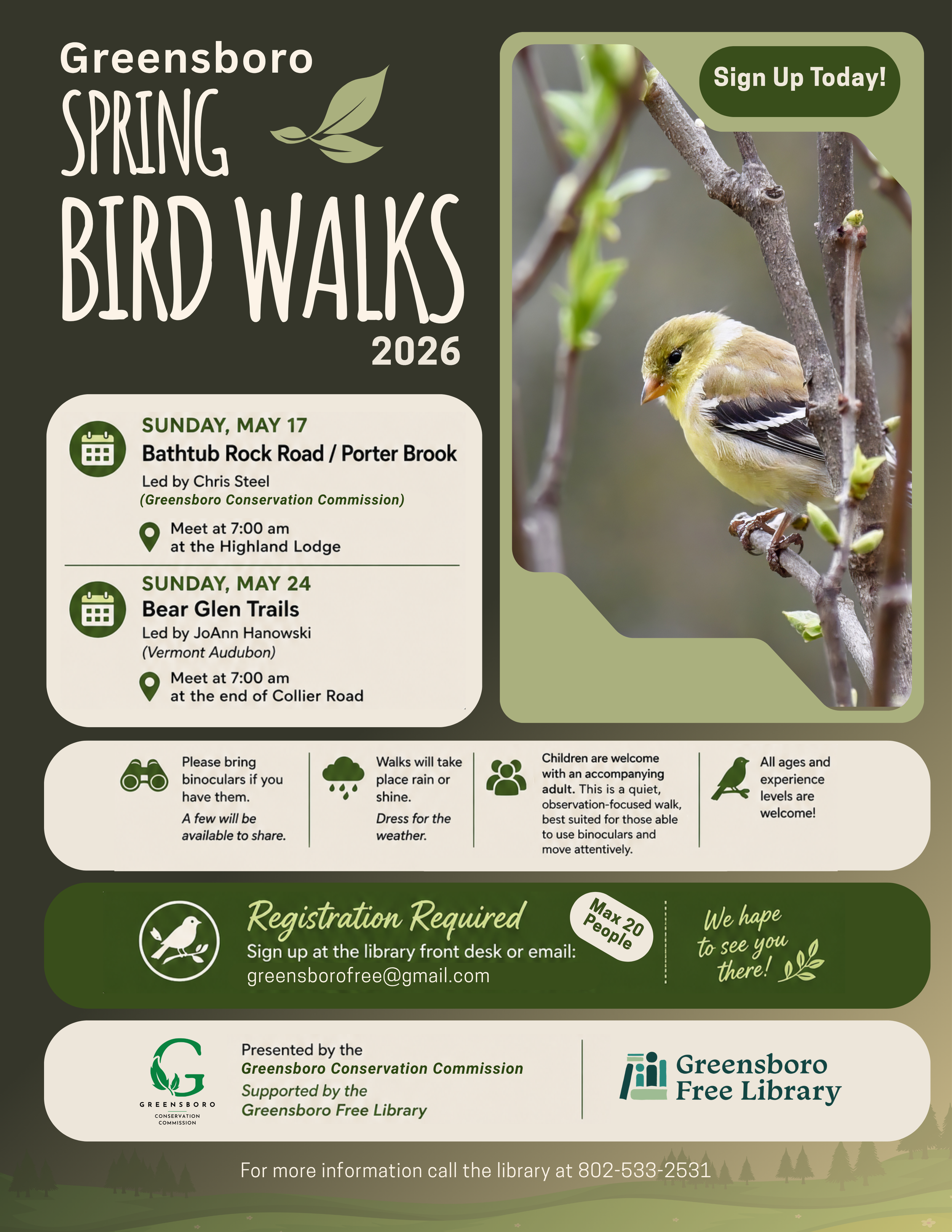 Bird Walk – Bear Glen Trails