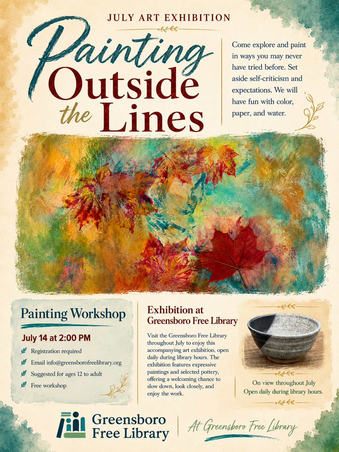 July Art Exhibition &amp; Painting Workshop