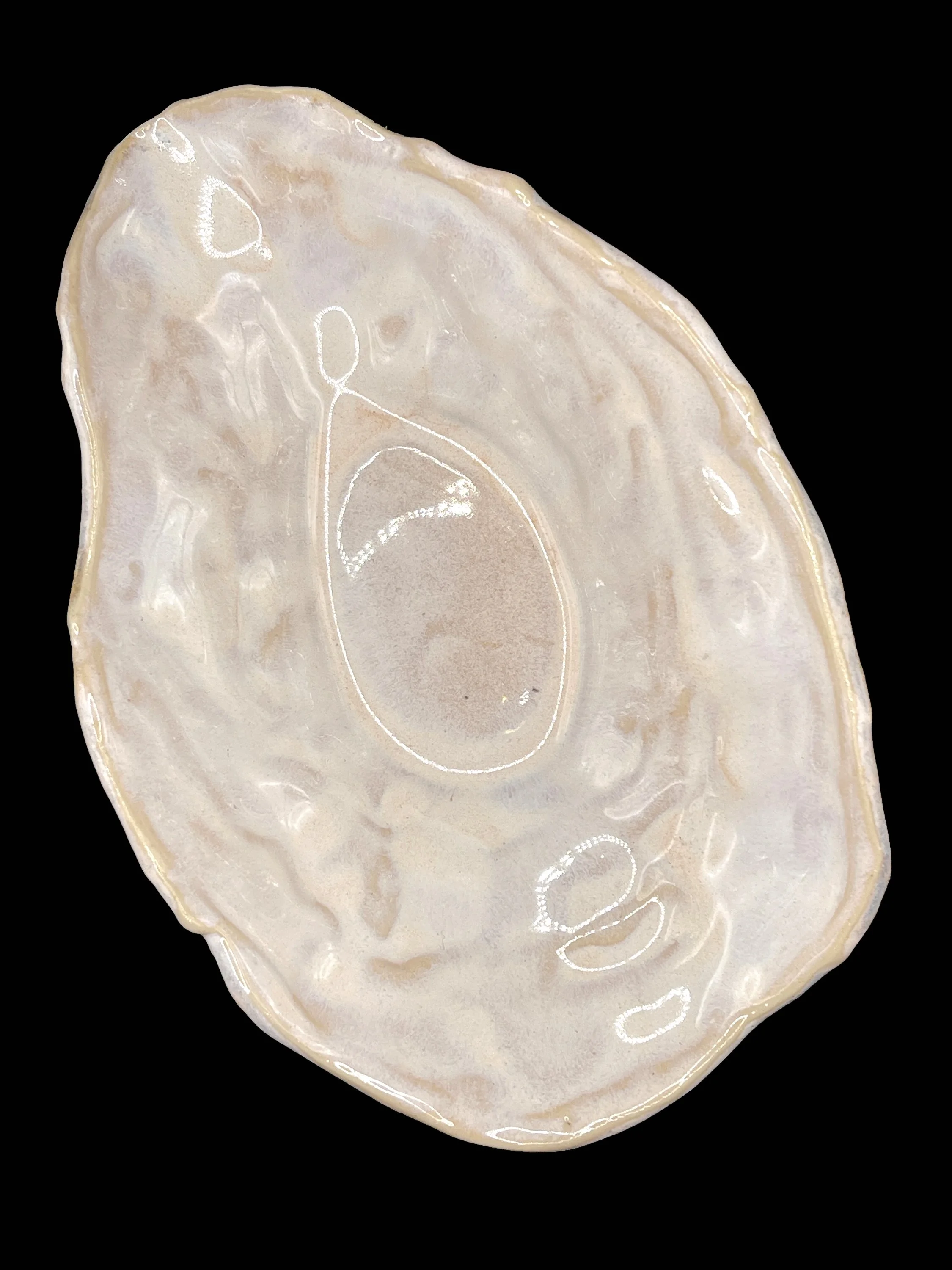 Handmade porcelain dish 7" x 4.5" x 1.5"