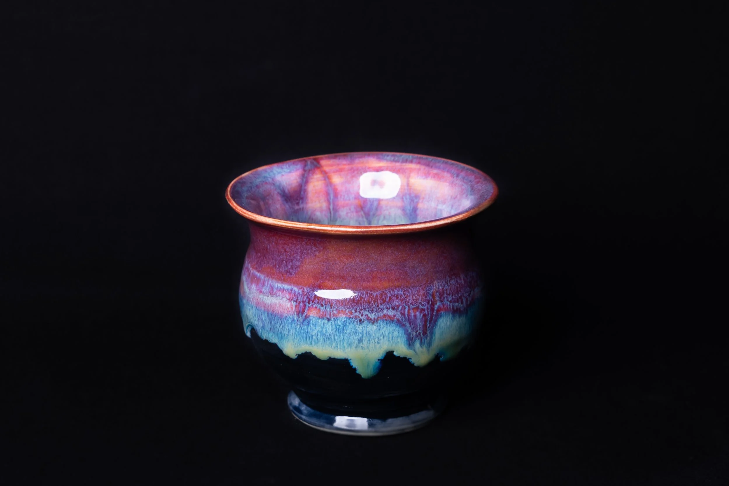 Porcelain Urn Vase 3.5" Tall