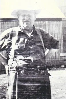 Frank Layden, purveyor of ‘fine spirits’. The apple trees on the land were the primary source for his moonshine! (circa 1945)