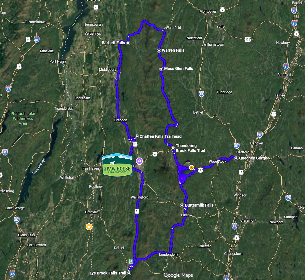 Vermont Waterfalls Driving Tour