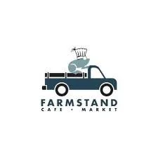 Logo for Farmstand Café & Market featuring a stylized truck with a bird perched on top and the text 'Farmstand Café & Market'.