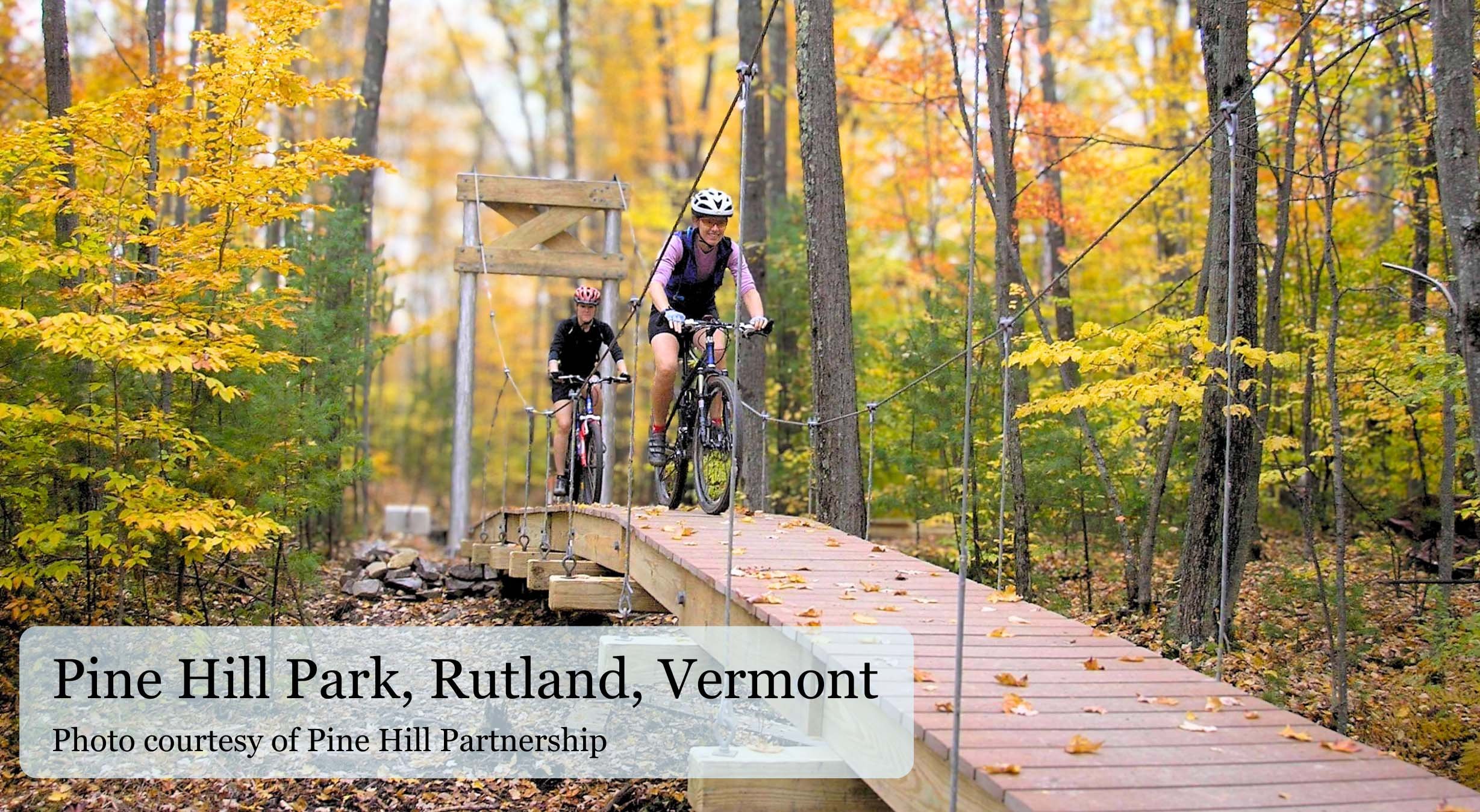 Trail biking in Rutland, Vermont.