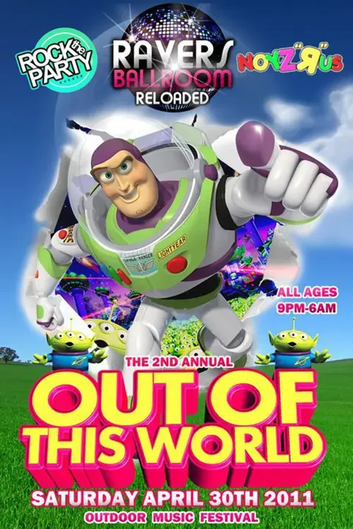 Event flyer for Out Of This World featuring DJ Sal V in Los Angeles on April 30, 2011.