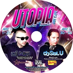 Cover artwork for “Utopia,” an Electro House Music mix by DJ Sal V.