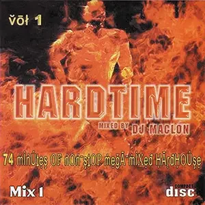Cover artwork for “Hardtime (Mix 1),” a Hard House Music mix by DJ Maclon.